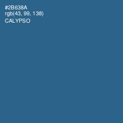 #2B638A - Calypso Color Image