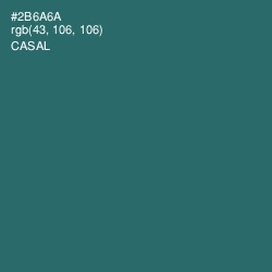 #2B6A6A - Casal Color Image