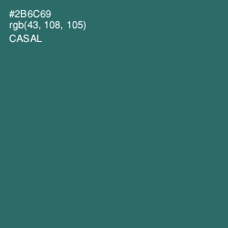 #2B6C69 - Casal Color Image