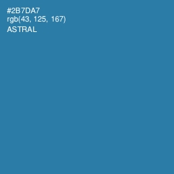 #2B7DA7 - Astral Color Image