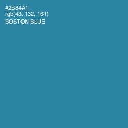 #2B84A1 - Boston Blue Color Image