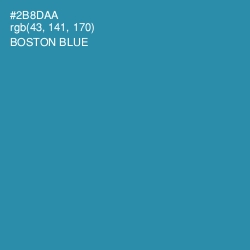 #2B8DAA - Boston Blue Color Image
