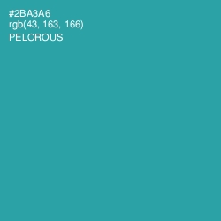 #2BA3A6 - Pelorous Color Image