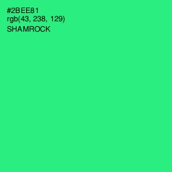 #2BEE81 - Shamrock Color Image