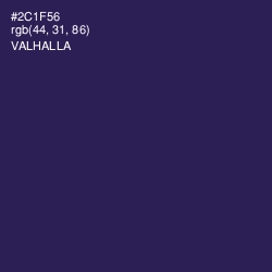 #2C1F56 - Valhalla Color Image