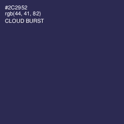 #2C2952 - Cloud Burst Color Image