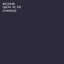 #2C2A3B - Charade Color Image