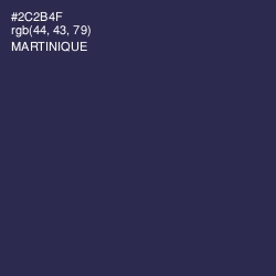#2C2B4F - Martinique Color Image