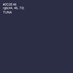#2C2E46 - Tuna Color Image
