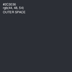 #2C3036 - Outer Space Color Image