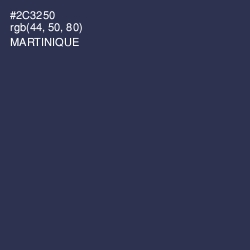 #2C3250 - Martinique Color Image