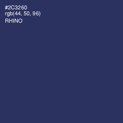 #2C3260 - Rhino Color Image