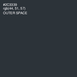 #2C3339 - Outer Space Color Image