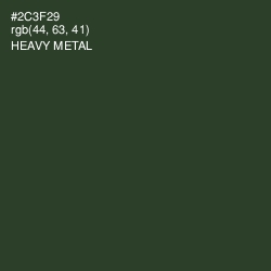 #2C3F29 - Heavy Metal Color Image