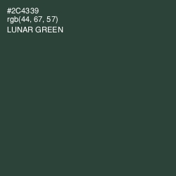 #2C4339 - Lunar Green Color Image