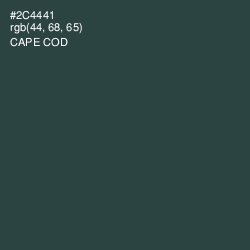 #2C4441 - Cape Cod Color Image