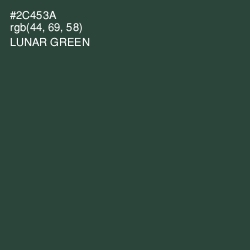 #2C453A - Lunar Green Color Image