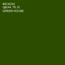 #2C4C00 - Green House Color Image