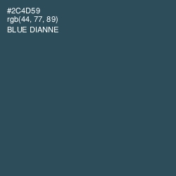 #2C4D59 - Blue Dianne Color Image
