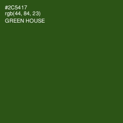 #2C5417 - Green House Color Image
