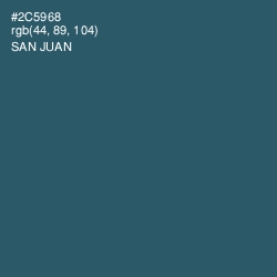 #2C5968 - San Juan Color Image
