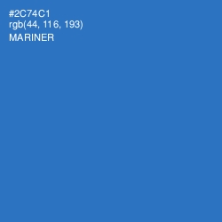 #2C74C1 - Mariner Color Image