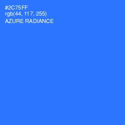 #2C75FF - Azure Radiance Color Image
