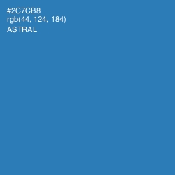 #2C7CB8 - Astral Color Image