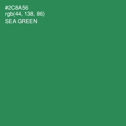 #2C8A56 - Sea Green Color Image