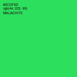 #2CDF5D - Malachite Color Image