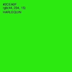 #2CEA0F - Harlequin Color Image