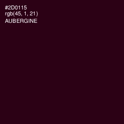 #2D0115 - Aubergine Color Image