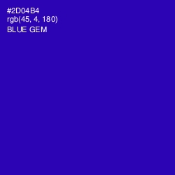 #2D04B4 - Blue Gem Color Image