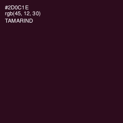 #2D0C1E - Tamarind Color Image
