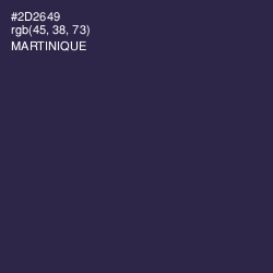 #2D2649 - Martinique Color Image