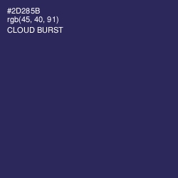 #2D285B - Cloud Burst Color Image