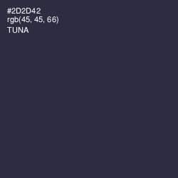 #2D2D42 - Tuna Color Image