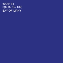 #2D3184 - Bay of Many Color Image