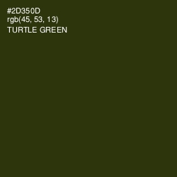 #2D350D - Turtle Green Color Image