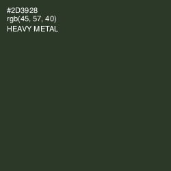 #2D3928 - Heavy Metal Color Image