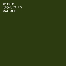 #2D3B11 - Mallard Color Image