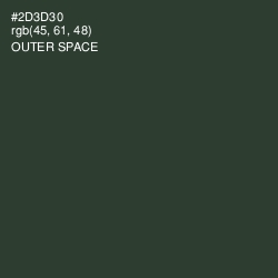 #2D3D30 - Outer Space Color Image