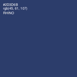#2D3D6B - Rhino Color Image