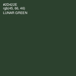#2D422E - Lunar Green Color Image