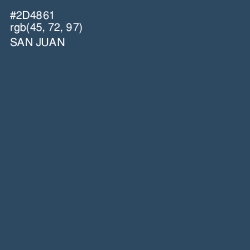 #2D4861 - San Juan Color Image