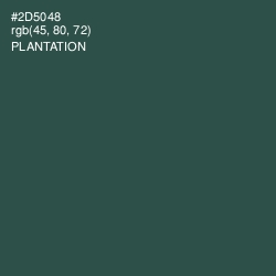 #2D5048 - Plantation Color Image