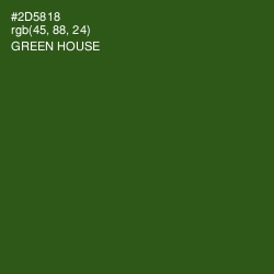 #2D5818 - Green House Color Image