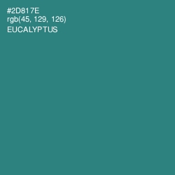 #2D817E - Eucalyptus Color Image