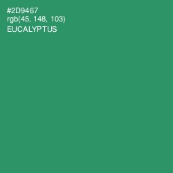 #2D9467 - Eucalyptus Color Image
