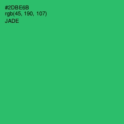 #2DBE6B - Jade Color Image